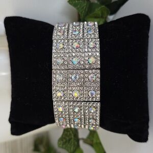 Statement Silver AB Bling Bracelet